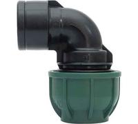 "GOMITO A 90° A STRINGERE CON DERIVAZIONE FIL. FEMMINA Ø mm 40x1""1/4 - 10 PN"