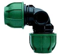 25MM X 1/2" X 25MM GOMITO PER POP-UP RACCORDO A COMPRESSIONE TUBO PN IRRIGAZIONE