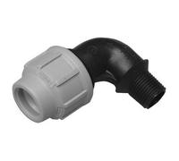 GOMITO A 90° C/DERIVAZIONE MASCHIO DIANFLEX PER POLIETILENE 1" x 32 (Pz.15)