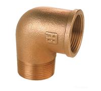 Gomito a 90° M-F in bronzo 1"1/4 - 1 PZ - 17.561.06 - 1756106