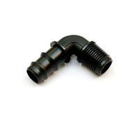 GOMITO A 90° PORTAGOMMA FILETTATO MASCHIO PER TUBO POLIETILENE 20 mm x 1/2'' (1)