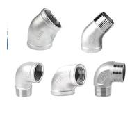 Gomito angolato a 90 gradi F/F in acciaio inossidabile 304 da 3/8"1/2"1/4" femmina(90 D Female thread,1/8")