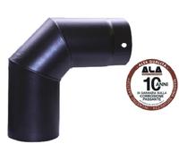 Gomito chiuso a 90° Ala - Top per stufe - Ø 16 cm.