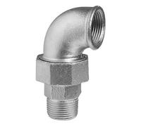 GOMITO CON BOCCHETTONE A 90° SEDE PIANA M/F 2" Raccorderia Zincata Ghisa