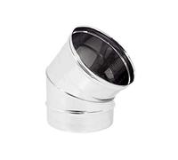Gomito curva acciaio inox 150mm 5 decimi AISI 316 (45 gradi)