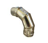 Gomito curva acciaio inox 80mm 5 decimi AISI 304 (90 gradi)