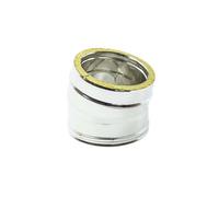 Gomito curva acciaio inox doppia parete Di 200 - De 250mm