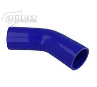 Gomito Curva in silicone 45 gradi. 35 mm. blu