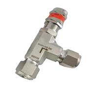Gomito del raccordo di compressione Valvola sicurezza limitatrice pressione a molla regolabile da 90 gradi in acciaio inossidabile 316L 6000 PSI(CP 10-75 psig,18mm)