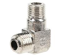 Gomito di collegamento della pompa dell'aria, accessori per pompe del compressore d'aria ad angolo retto Accessori per giunti per tubi filettati in lega di zinco 1/4 x 14