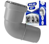 Gomito di Evacuazione con Angolo di 87° Ø 50 mm Realizzato in Polipropilene - Garanzia di 10 Anni - MONTERAL