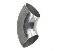 Gomito di scarico multiuso a 90 gradi, in acciaio inossidabile, curva a raggio stretto (60 mm)