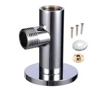 Gomito doccia a gomito | Connettore di uscita in cromato | Adattatore a parete a 90° | Accessorio idraulico per bagno durevole | Adattatore a prova di perdite per casa, bagno, hotel, ricambio