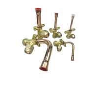 Gomito dritto a 90 gradi per tubo in rame da 1/4", 3/8", 1/2", 5/8", 3/4", 7/8", OD Tubo in rame a 3 vie, arresto angolare a 3 vie, condizionatore d'aria (3/8", dritto)