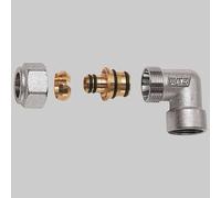 GOMITO FEMMINA CROMATO FAR COMPLETO 1' x 26 x 3 Tubo Multistrato