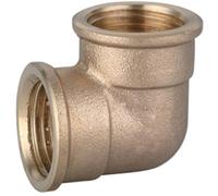 Gomito FF in ottone giallo IBP 1" 1/4