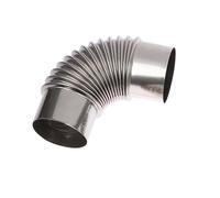Gomito filettato del tubo della stufa dell'acciaio Tubo di scarico fumi a gomito da 90 gradi in acciaio inossidabile, tubo for camino, tubo for stufa, diverse dimensioni(60mm)