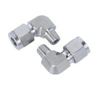 Gomito forgiato 3000 PSI 1/8 "1/4" 3/8" 1/2" BSPT maschio x 6 8 10 12 mm Unione di compressione per tubi in acciaio inossidabile 304 316 accoppiatore 1 pezzo (SS304,8MM_1L4 NPT)