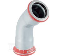 Geberit Curva 23606 Mapress 45° Femmina-Femmina C-Acciaio d35 Zincato