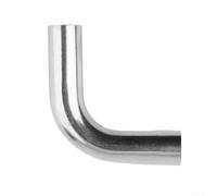 Gomito in acciaio inox a 90 gradi con percorso di flusso interno liscio per il routing e la ventilazione dei gas di scarico (38 mm)