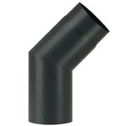 GOMITO IN ACCIAIO PESANTE SMALTATO PORCELLANATO AETERNUM TOP NERO 45 CM.13