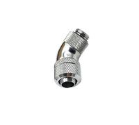 Gomito in metallo angolato da 45 gradi per Raffreddamento a liquido Tollerante alla pressione Filettatura a prova perdite 9, 5x12, 7mm / 9, 5x16mm Accessorio per tubi Connettore raffreddamento