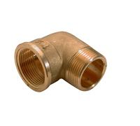 Gomito in ottone giallo maschio/femmina 3/8" Ottone