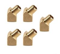 Gomito in rame ad angolo retto, 18 NPT maschio e femmina 1/4 connettori a gomito in ottone per una resistenza di 1200 PSI nei sistemi fluidi(1)