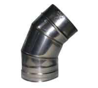 Gomito inox Ala a settori 45 gradi 15 [ALA]