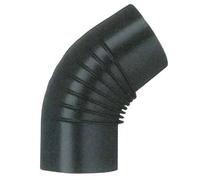 GOMITO LEGNA 45° CLASSIC NERO OPACO SAVE CM 15