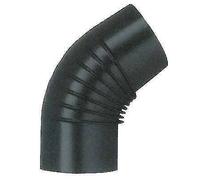 GOMITO LEGNA 45° CLASSIC NERO OPACO SAVE CM 15 PZ 1
