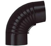 GOMITO LEGNA 90° CLASSIC NERO OPACO SAVE CM 15 PZ 1