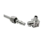 Gomito Maschio In Acciaio Inossidabile 304 SS Con Doppia Ghiera, Diametro Esterno Del Tubo 6 Mm, 8, 10 E 12, Connettore Filettato NPT Da(6mm,1-2 NPT Male Thread)