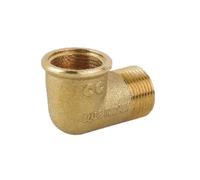 GOMITO MF IN OTTONE GIALLO 1/4"