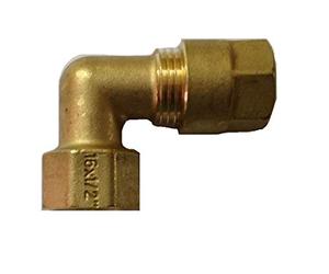 GOMITO MULTISTRATO GF ALUPEX FEMMINA 16X1/2 1/2X16 CURVA OTTONE