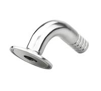 Gomito OD per Tubi in Acciaio Inox, Gomito a 90 Gradi con ghiera Tri-Clamp, for produttori di macchinari, Morsetti Tris in Acciaio Inox, Accessori for raccordi(14mm x Ferrule 50.5)