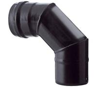 GOMITO PELLET 90 ° NERO OPACO SAVE CM 12