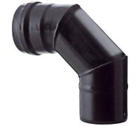 GOMITO PELLET 90° NERO OPACO SAVE CM 12