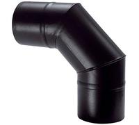 Gomito Pellet 90 ° Nero Opaco Save Cm 8
