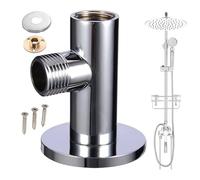 Gomito Per Doccia - Adattatore A Prova Di Perdite Gomito Per Uscita Doccia | Connettore A Parete | Adattatore A Prova Di Perdite Da 6,5x6,4 Cm/2,56x2,52 Pollici Con Viti | Per L'impianto