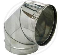 GOMITO PER STUFA PELLET ACCIAIO INOX Ø 12cm - 29554