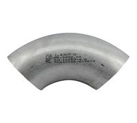 Gomito per tubi saldati VAS8 in acciaio inox, 1.4307, 90°, Ø 60 mm, spessore 2 mm