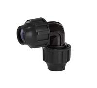 Gomito PP 90° 20/20mm FSK - Raccordo per tubi, facile installazione, ideale per impianti idrici e drenaggio.
