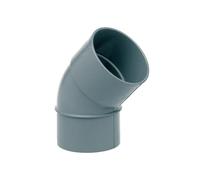 Gomito PVC 45 gradi per tubo - Curva in PVC Pressione acqua potabile e scarico - Interno/Esterno - Tubi da 32 mm a 250 mm - Attacco solido e resistente - Vari diametri (200 mm)