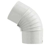 GOMITO SMALTATO (Ø CM 12 45° BIANCO)