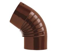 GOMITO SMALTATO (Ø CM 12 45° MARRONE)