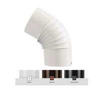 Save GOMITO 45° PER STUFA A LEGNA PORCELLANATO CLASSIC Col. Bianco Ø cm. 12