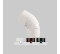 GOMITO SMALTATO 45° CLASSIC Ø 150 mm Col nero Tubi Smaltati Stufe Legna