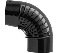 GOMITO SMALTATO 90 ° 'CLASSIC' EE ? 120 mm - Col. nero - SAVE