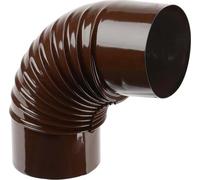 GOMITO SMALTATO 90 ° 'CLASSIC' EE ? 130 mm - Col. marrone - SAVE